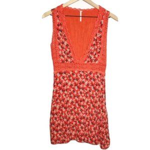 Free People Floral Mini Dress